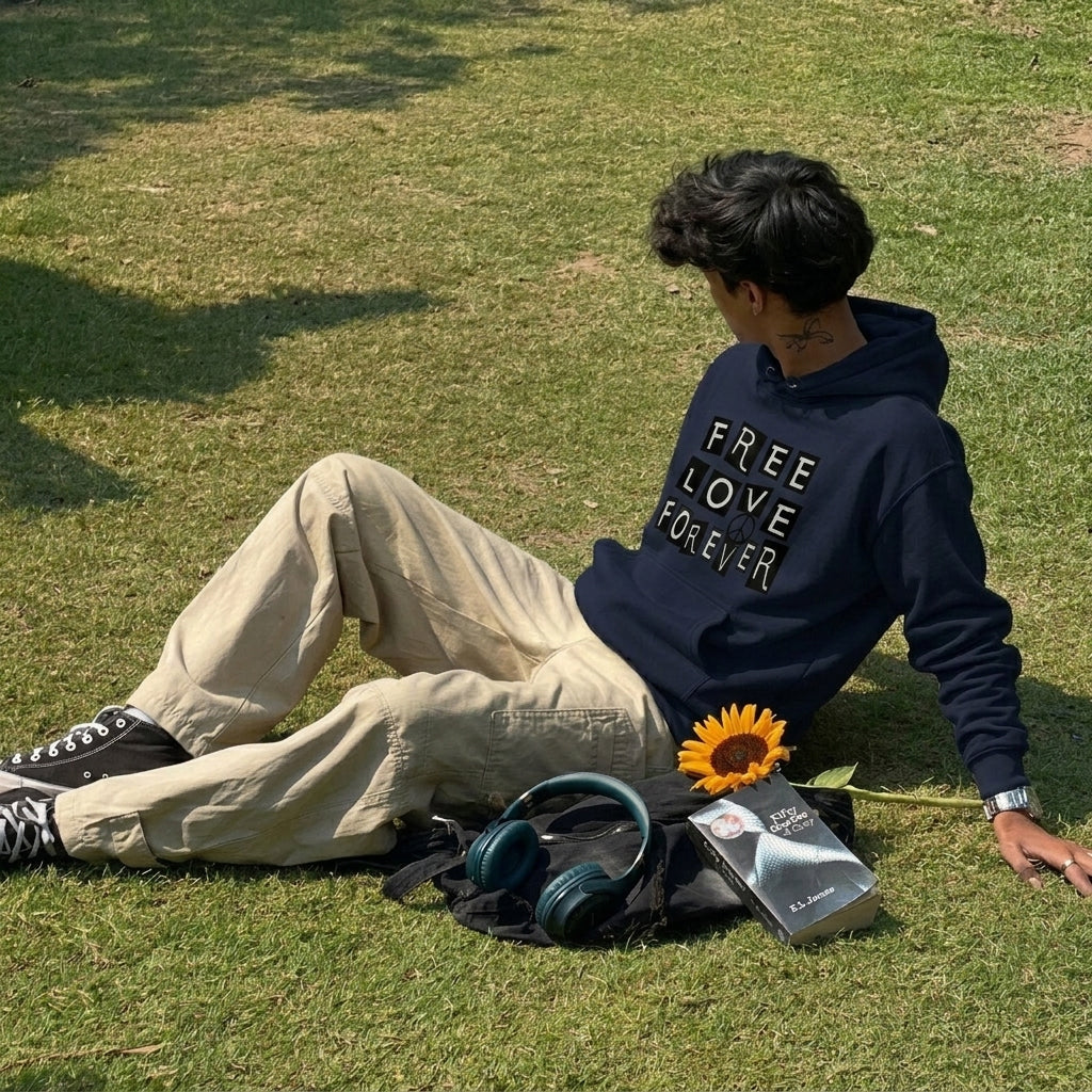 Free Love Forever - Graphic Hoodie