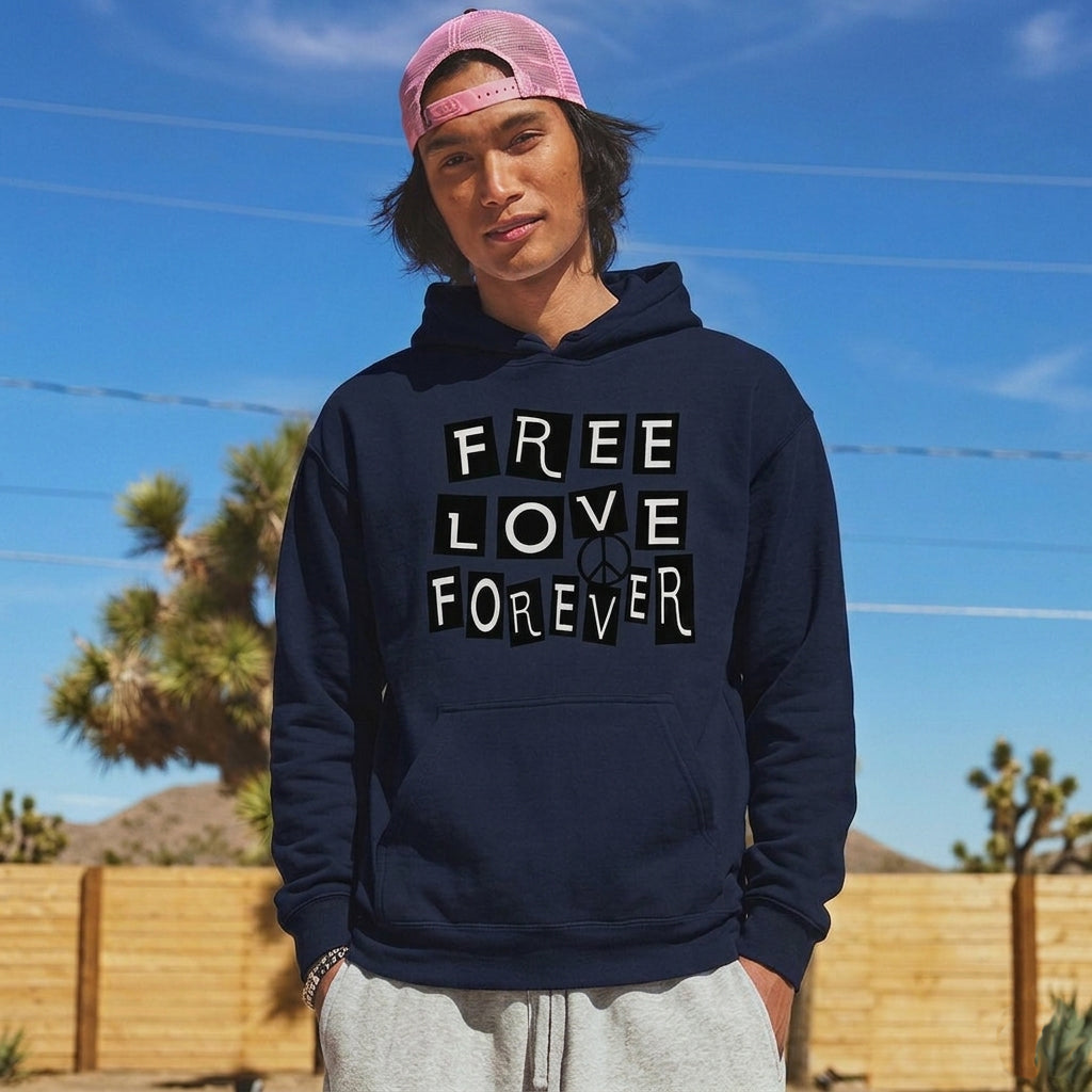 Free Love Forever - Graphic Hoodie