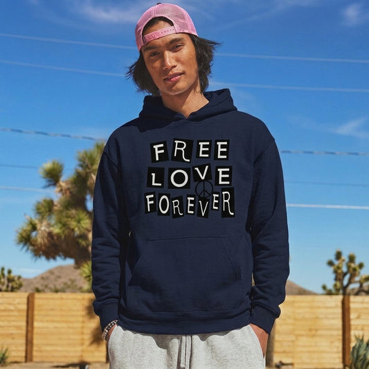 Free Love Forever - Graphic Hoodie
